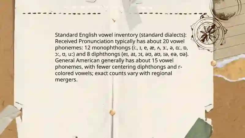 Vowel phonemes 3