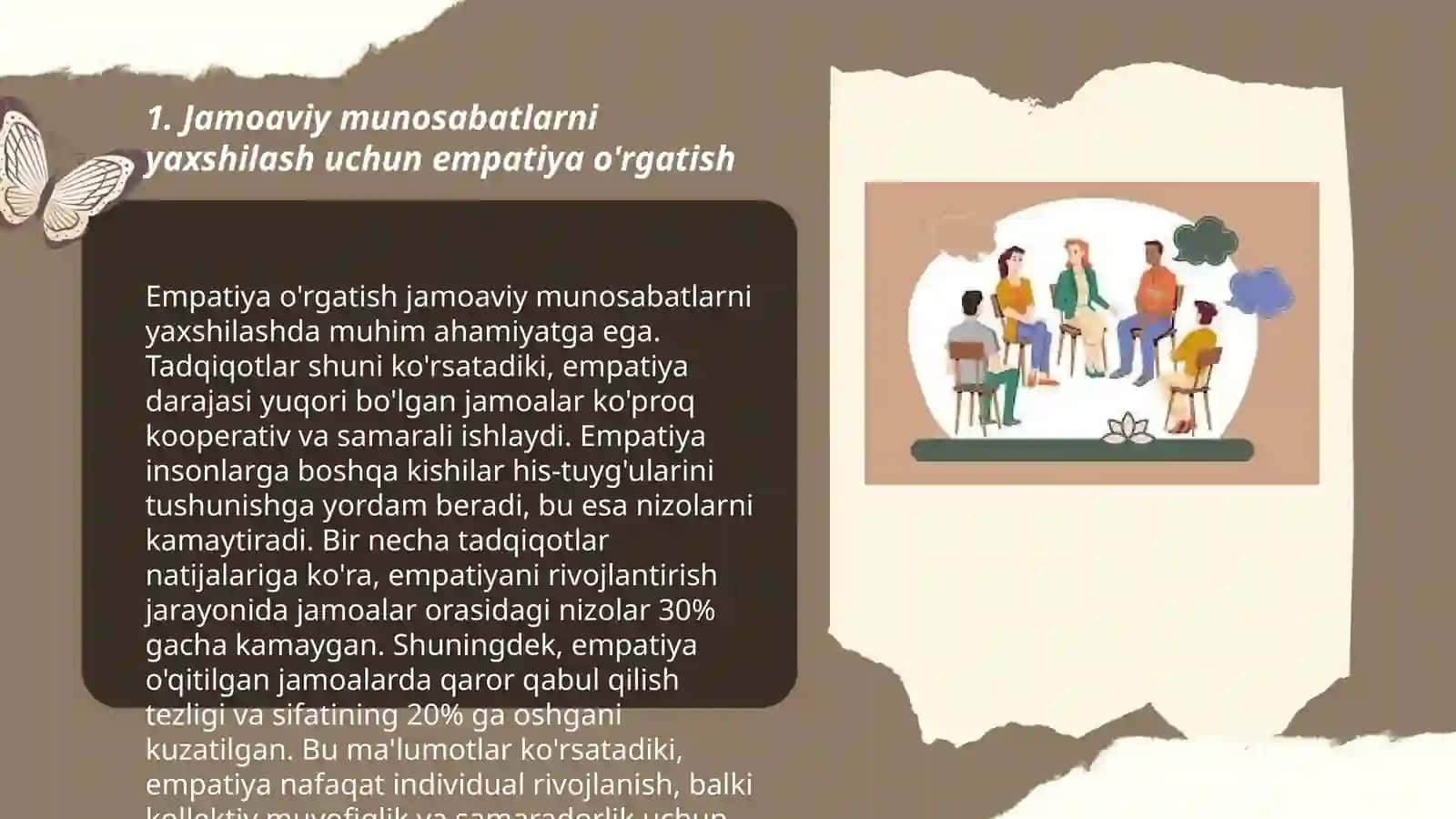 Jamoaviy munosabatlarni mustahkamlashda psixologik yordam va koʻmak berish 3