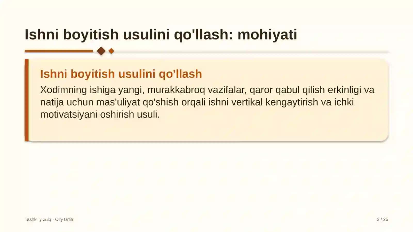 qon quyish markazlarida ishni boyitish usulini qo'llash 3262 3