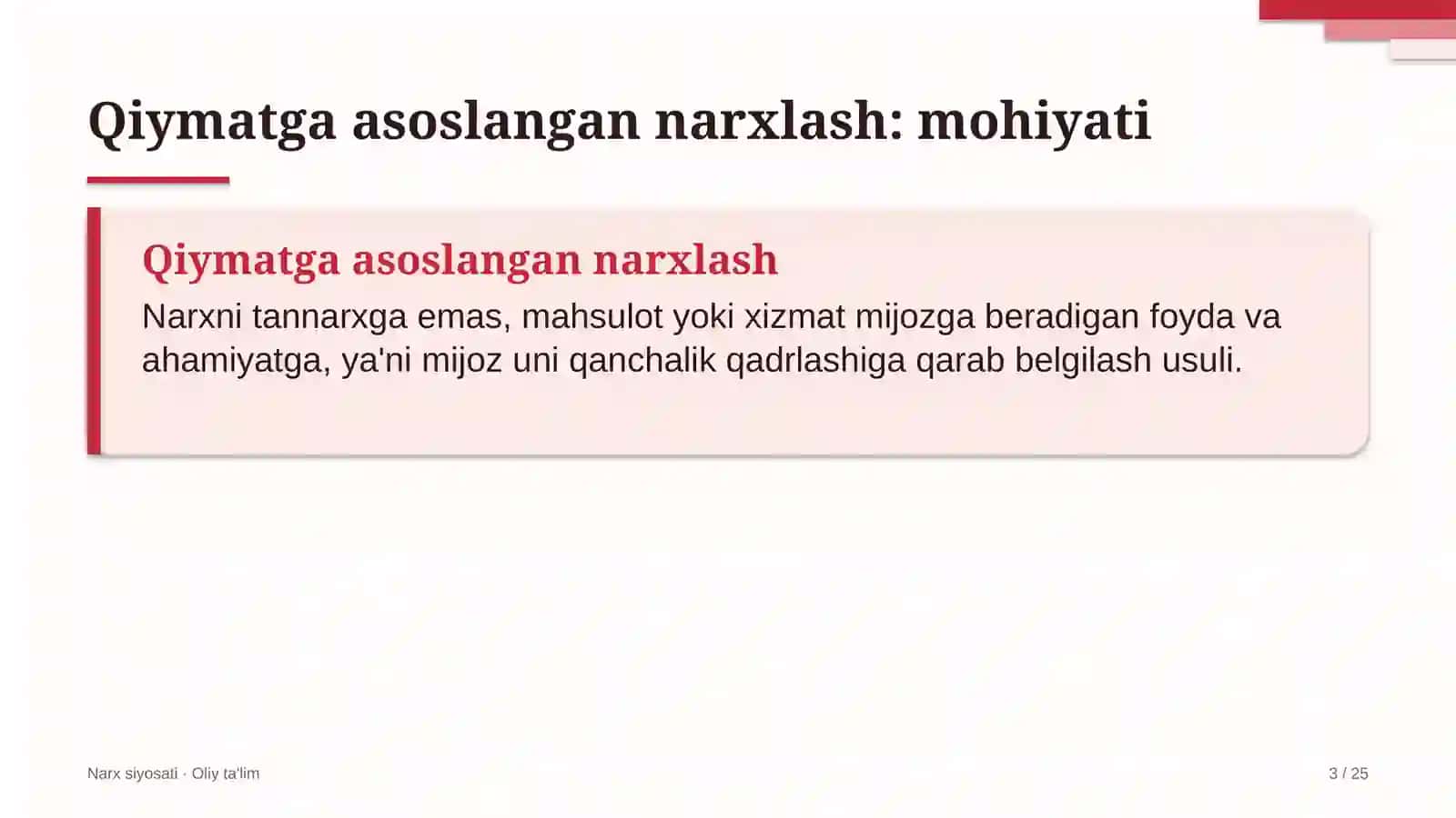 Frilans platformalarida qiymatga asoslangan narxlash 3
