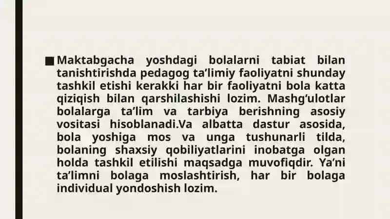 Maktabgacha yoshdagi bolalarni tabiat bilan tanishtirish 3