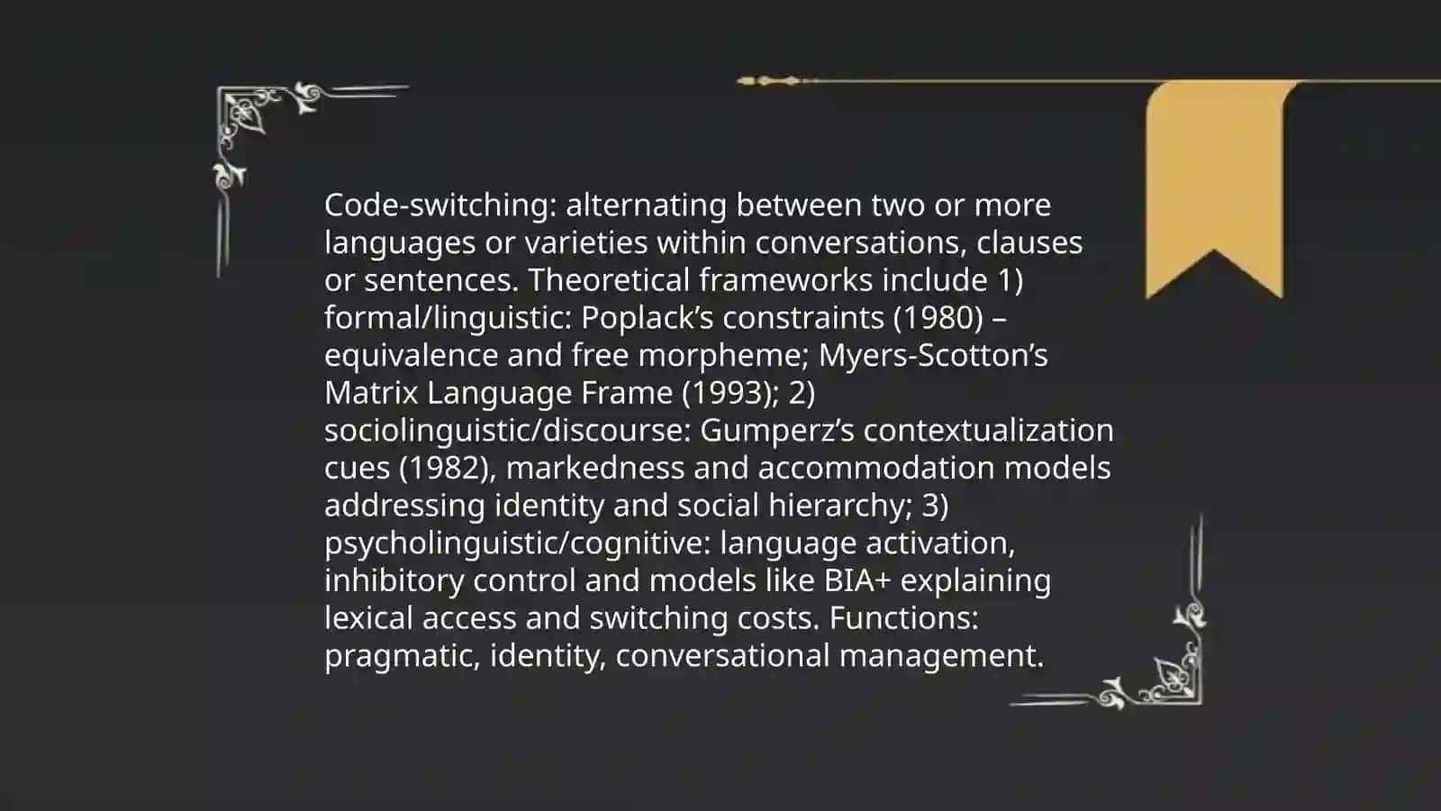 Code Switching 3
