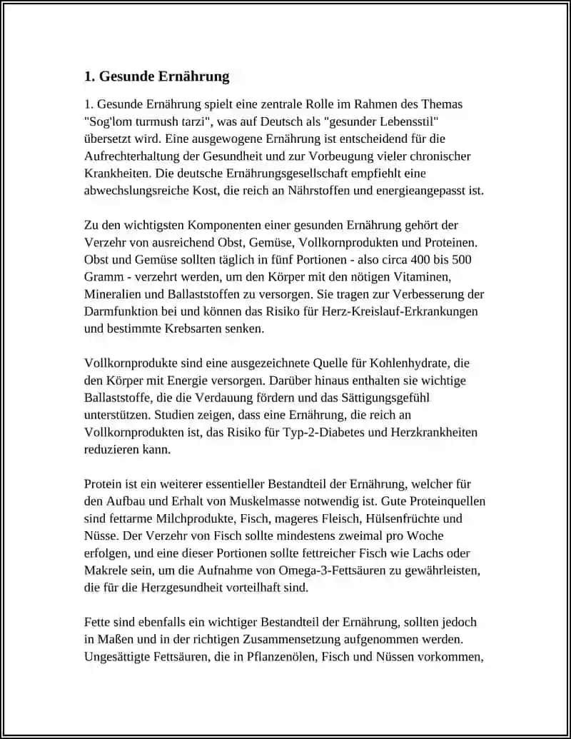 Gesunde Ernährung 3
