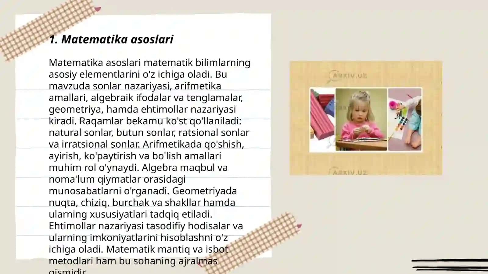 Matematika asoslari 3