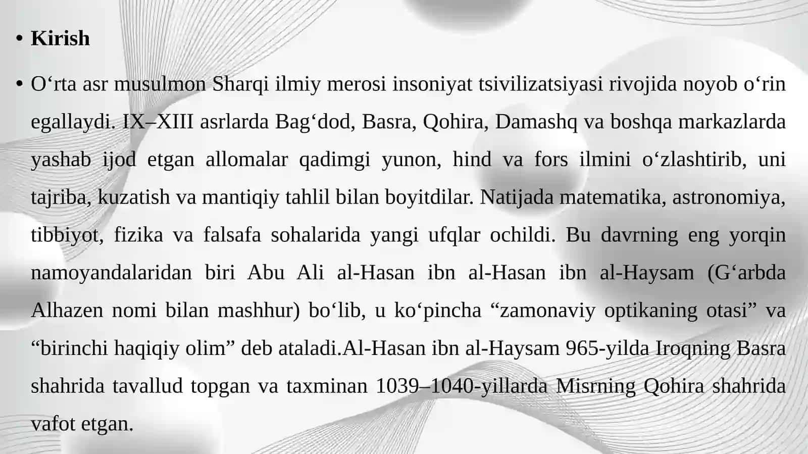 Al-Hasan ibn al-Haysam 3