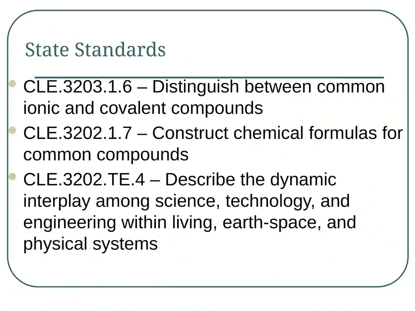 The Structure of Matter 3