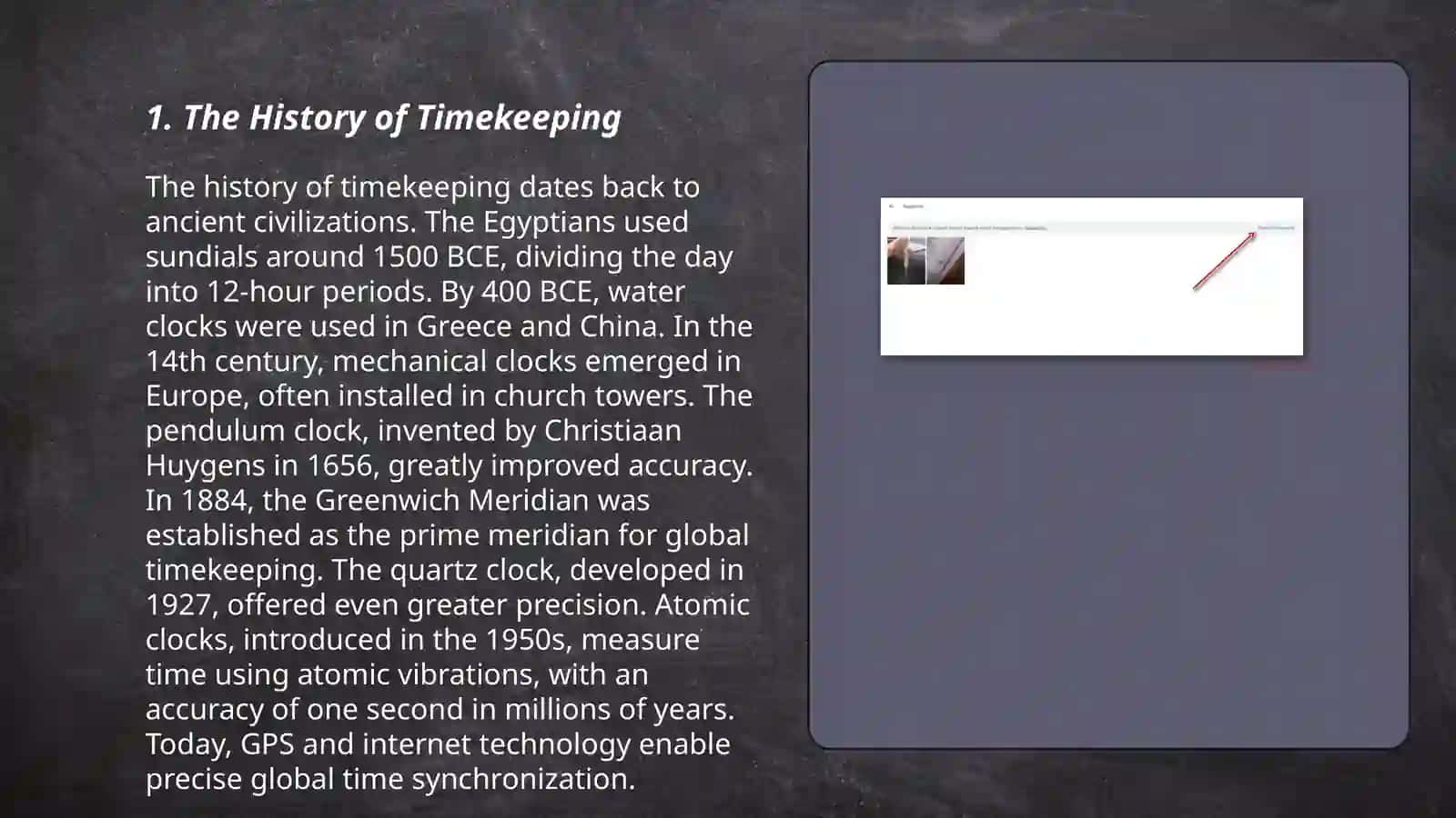 The History of Timekeeping 3