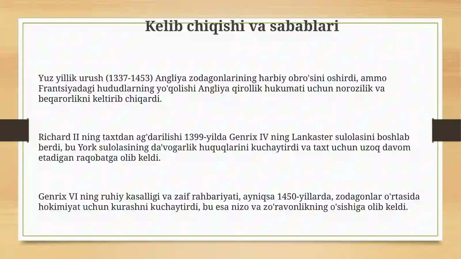Angliyada "Qizil va Oq gullar urushi" 3