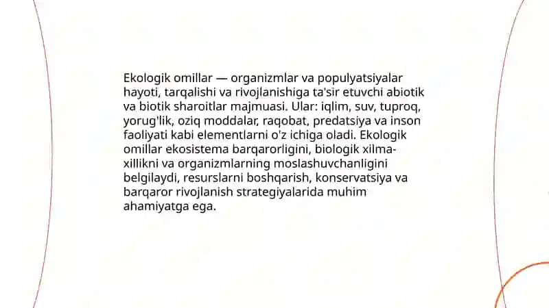 Ekalogik omillar va ularning klassifkatsiasi 3