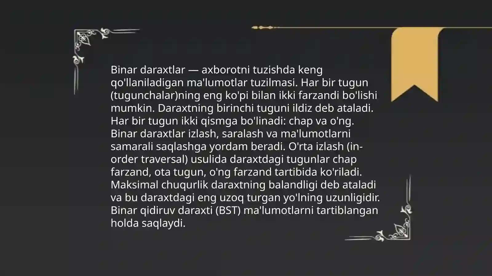 Binar daraxtlar 3