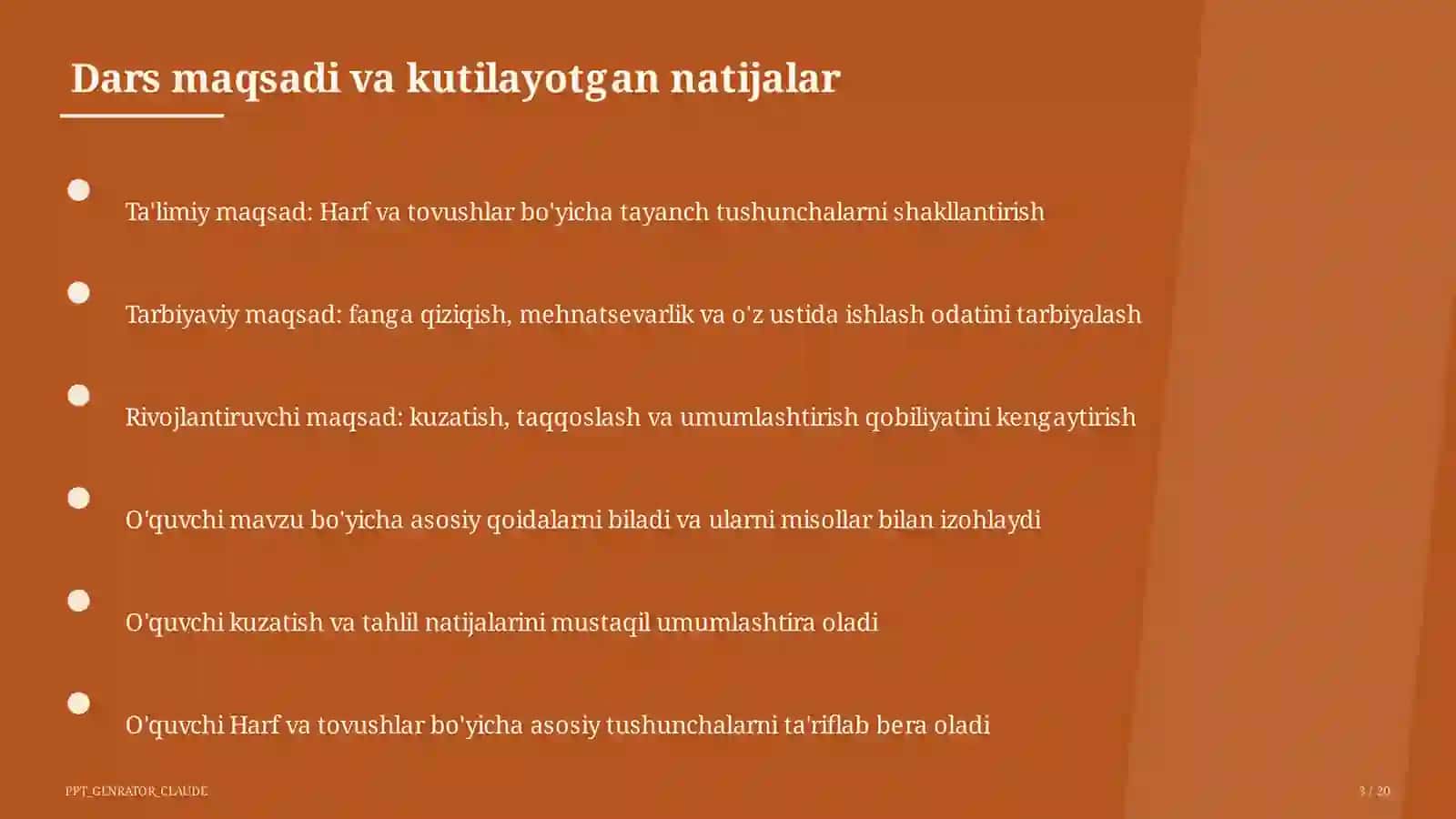 Harf va tovushlar (1-sinf) 3