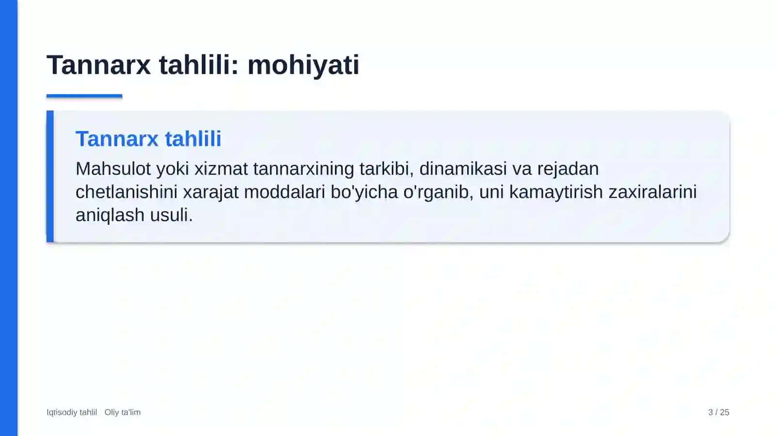 Dehqon bozorlarida tannarx tahlili 3