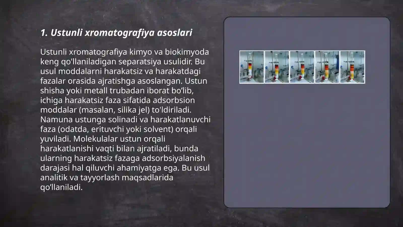 Ustunli xromotografiya 3