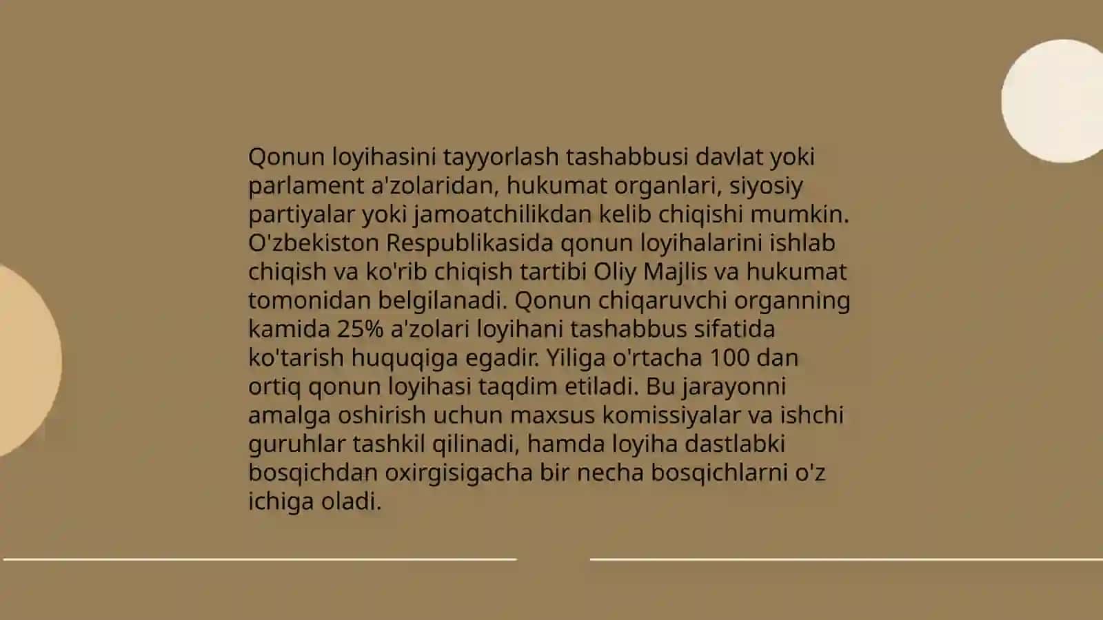 Qonun qabul qilish jarayoni 3