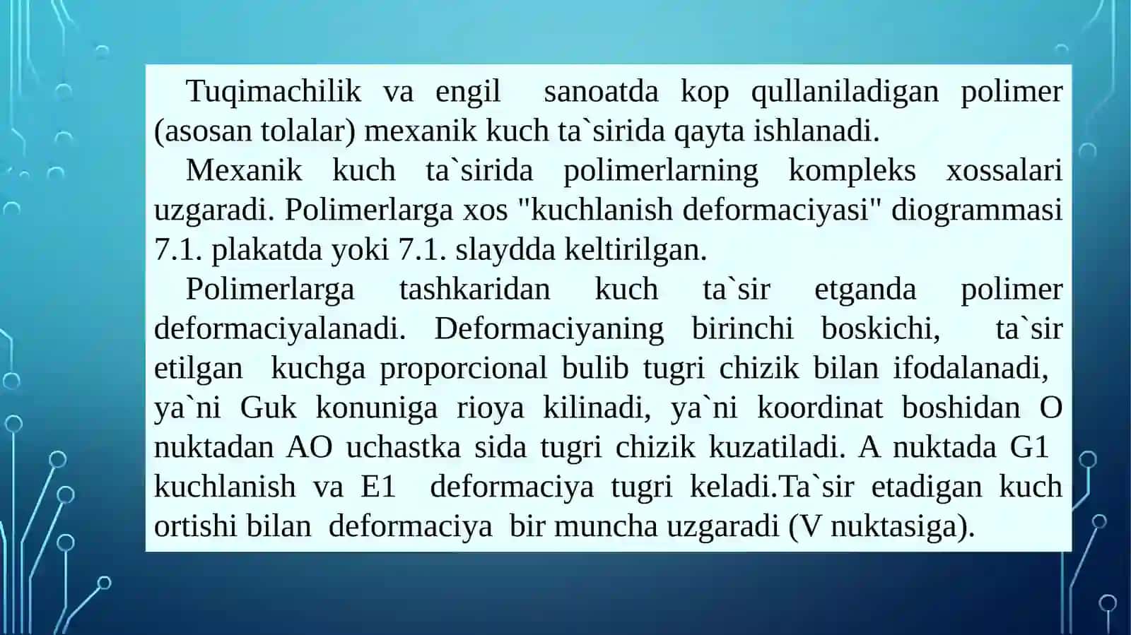 Polimerlarning mexanik xossalari 3