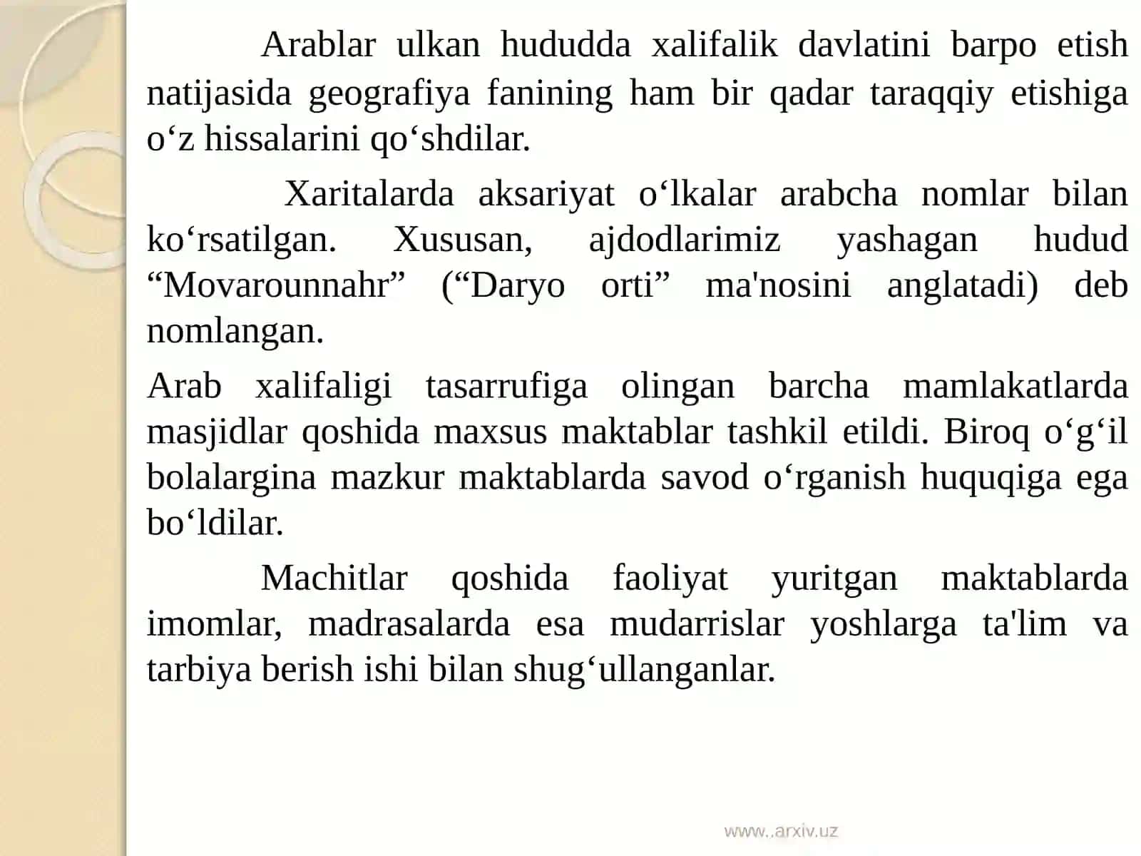 Ta'lim Va Tarbiya Tarixi 3
