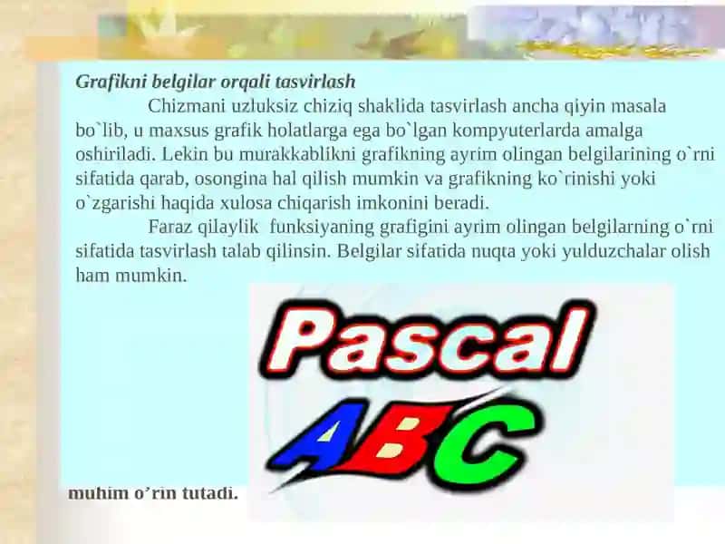 SATRIY KATTALIKLAR BILAN ISHLASH 3