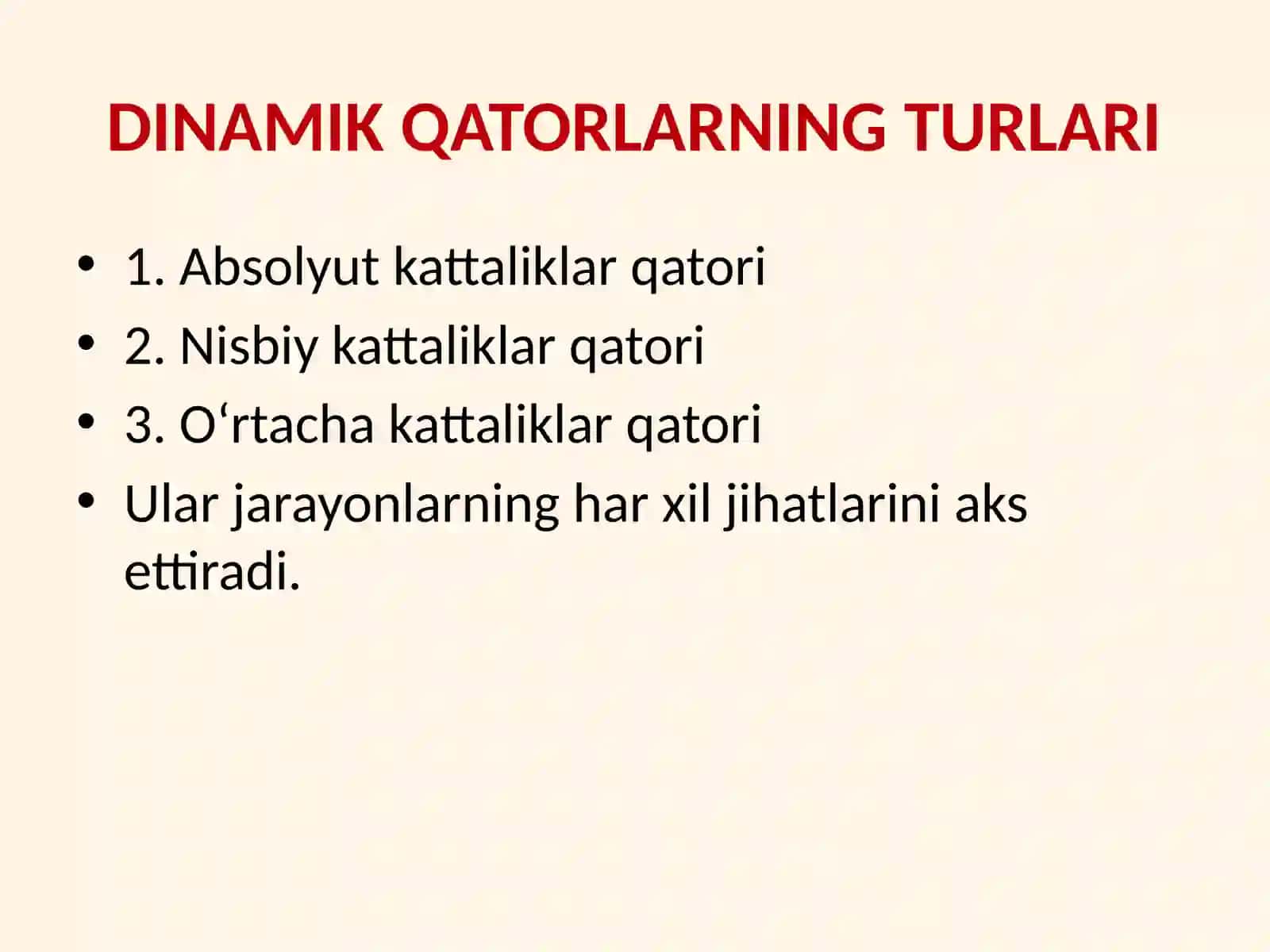 Dinamik qatorlar 3