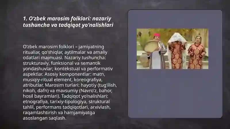 Oʻzbek marosim folklori 3