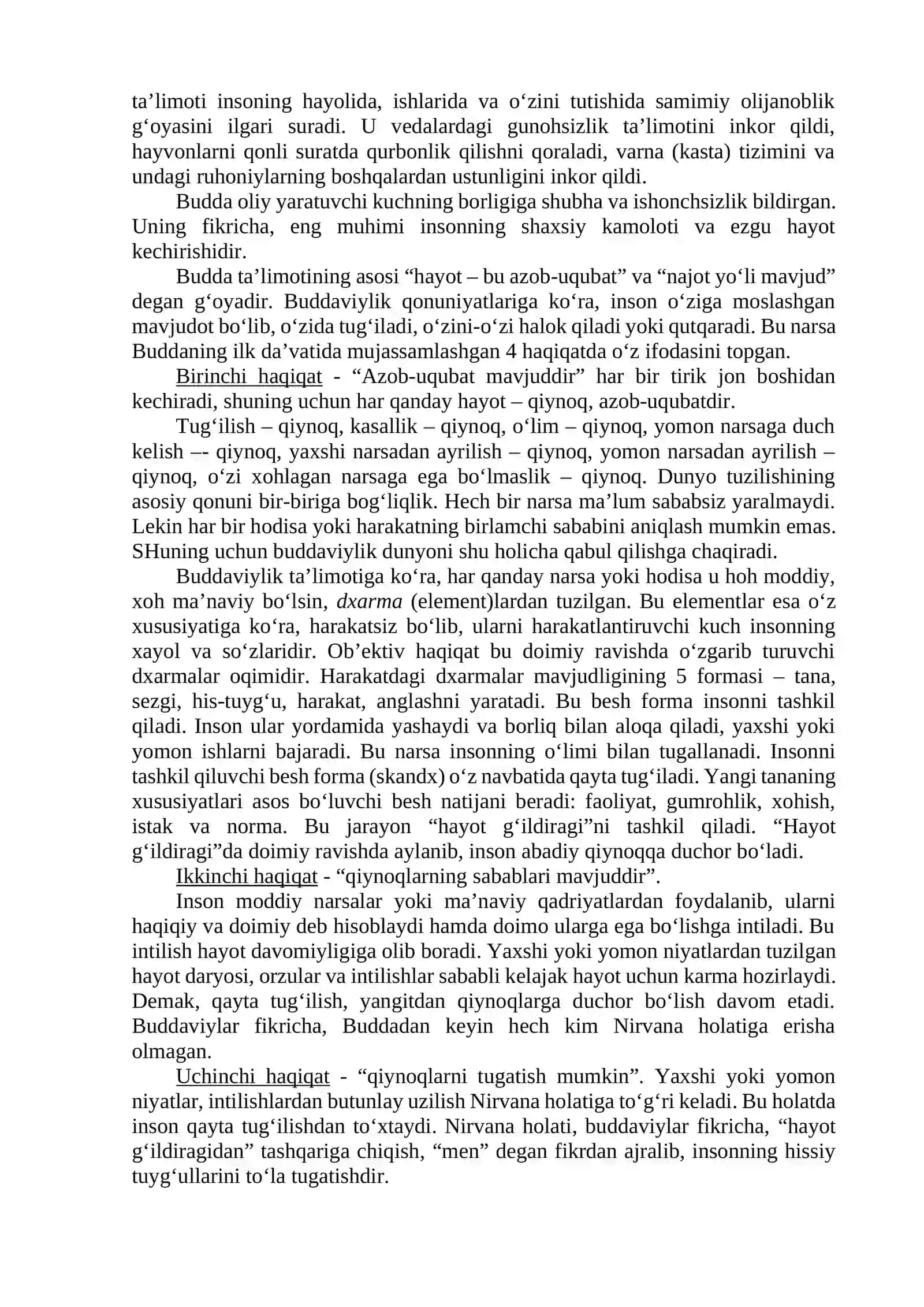 BUDDIZIM DINI TARIXI VA ASOSIY G‘OYALARI 3