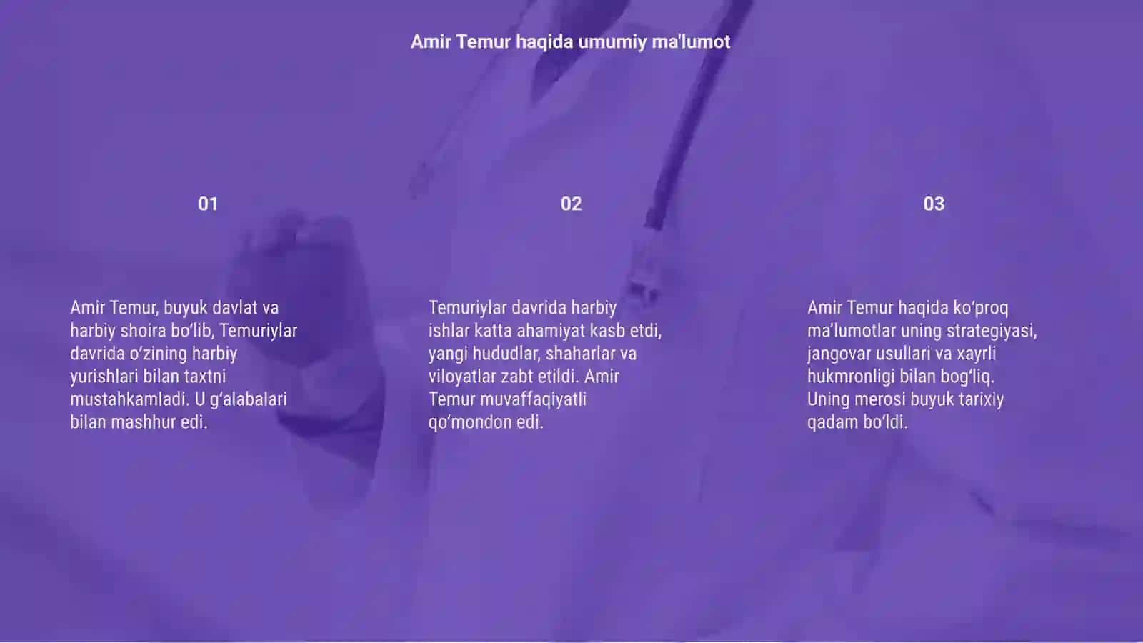 Amir Temur va Temuriylar davrida harbiy ish 3