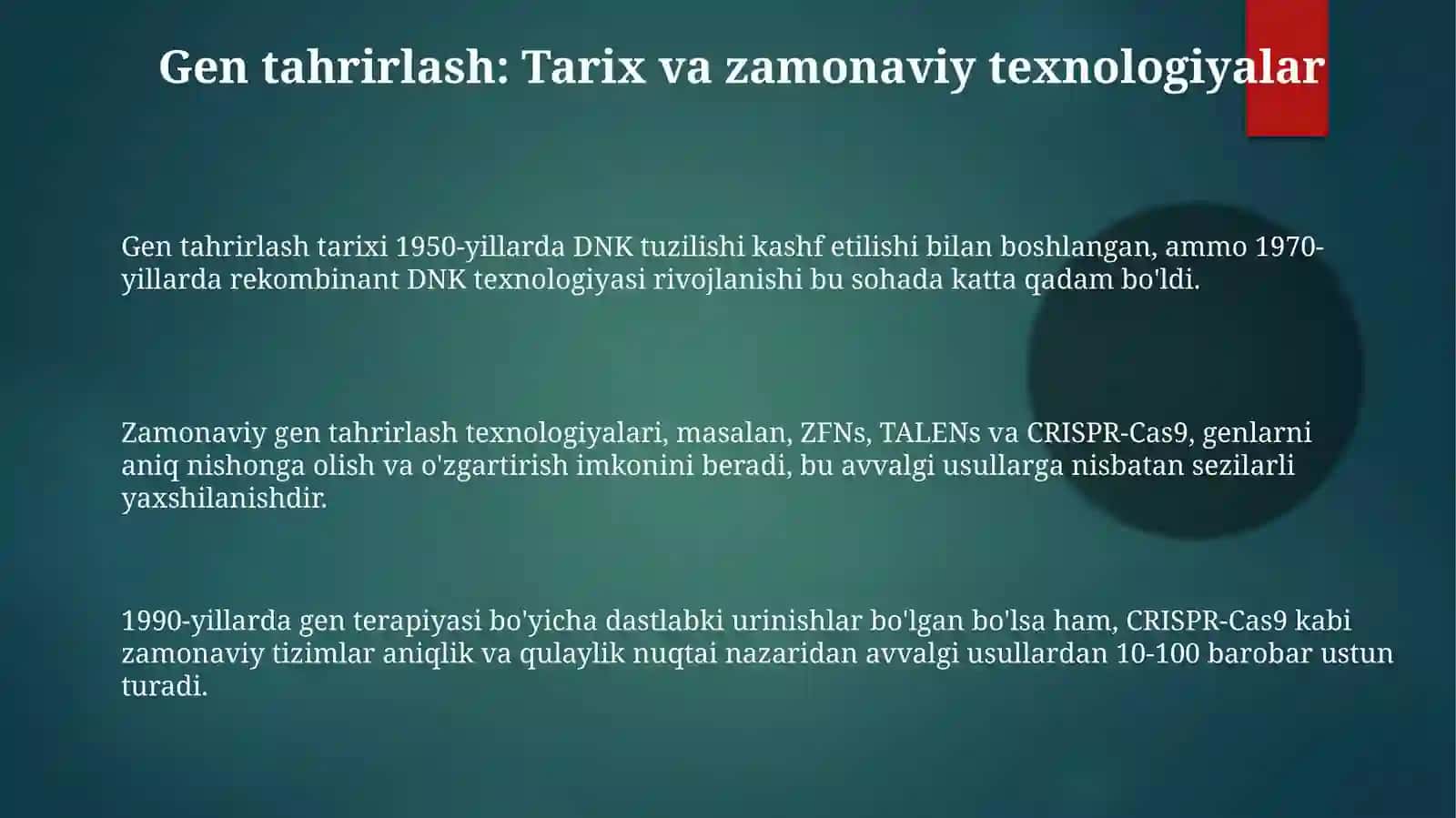 Genlarni tahrirlash 3