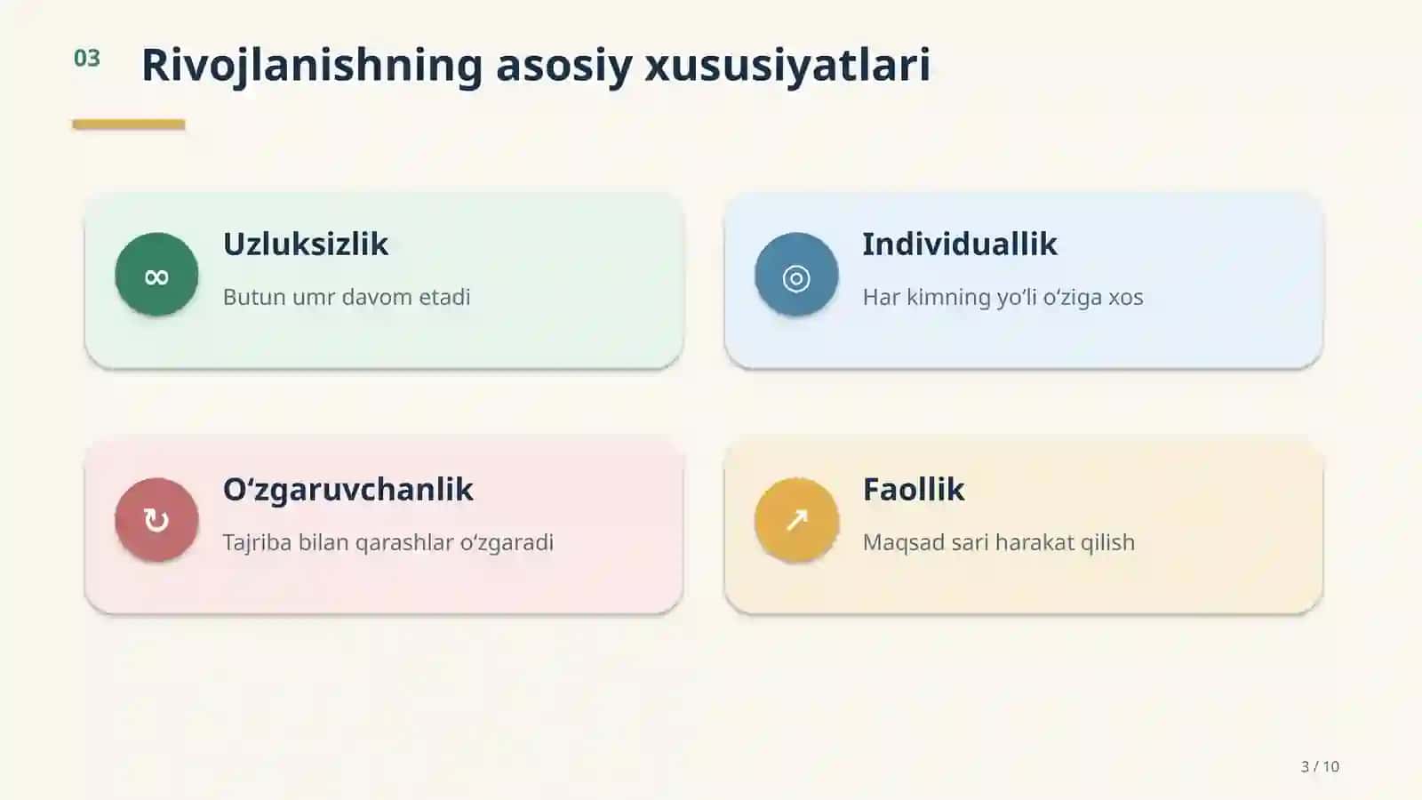 shaxs rivojlanishi 3
