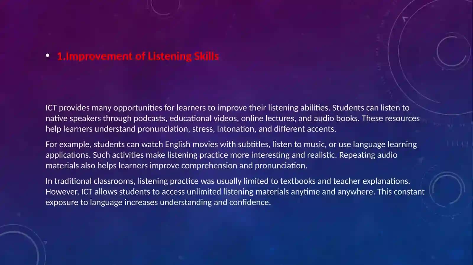 The influence of ICT in the development of language 3