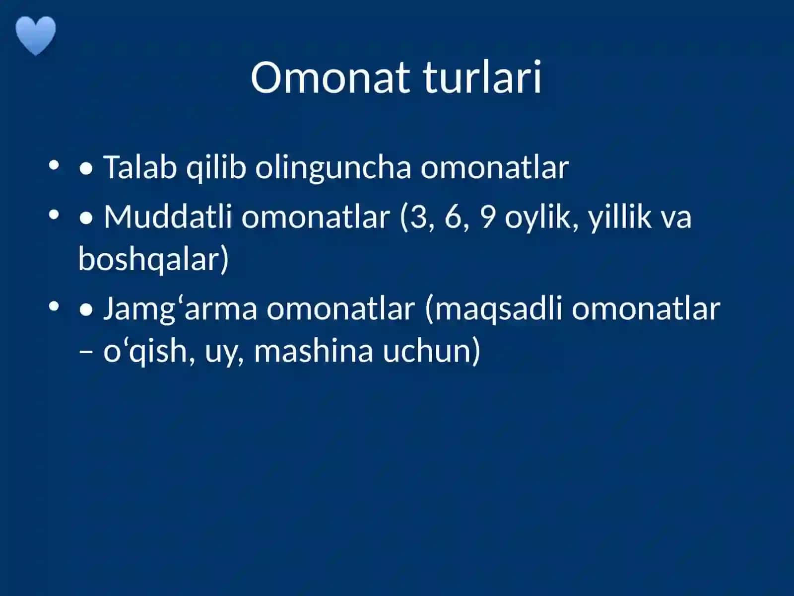 Omonat (Depozit) 3