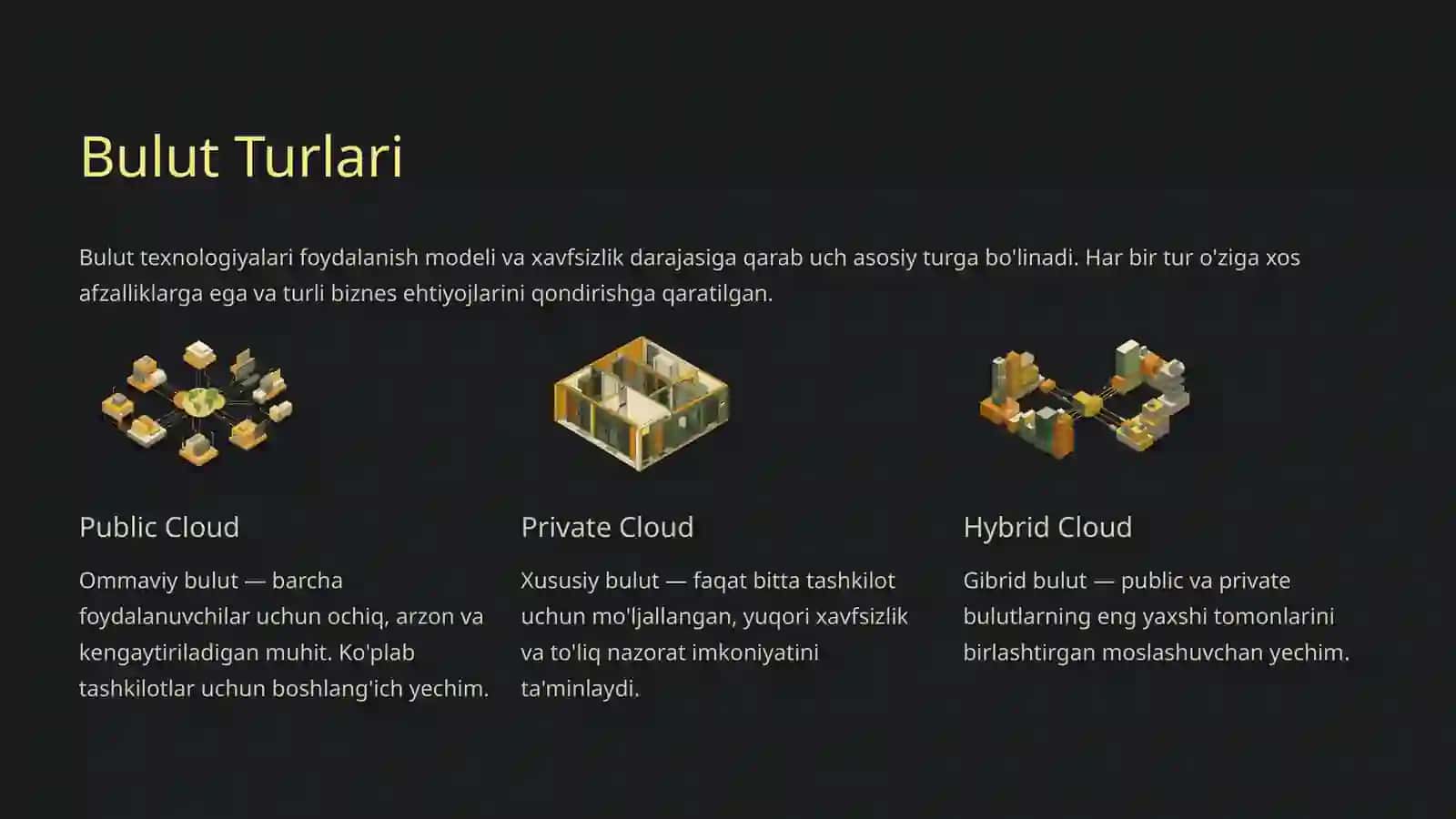 Gibrid Bulutlarning Xususiyatlari 3