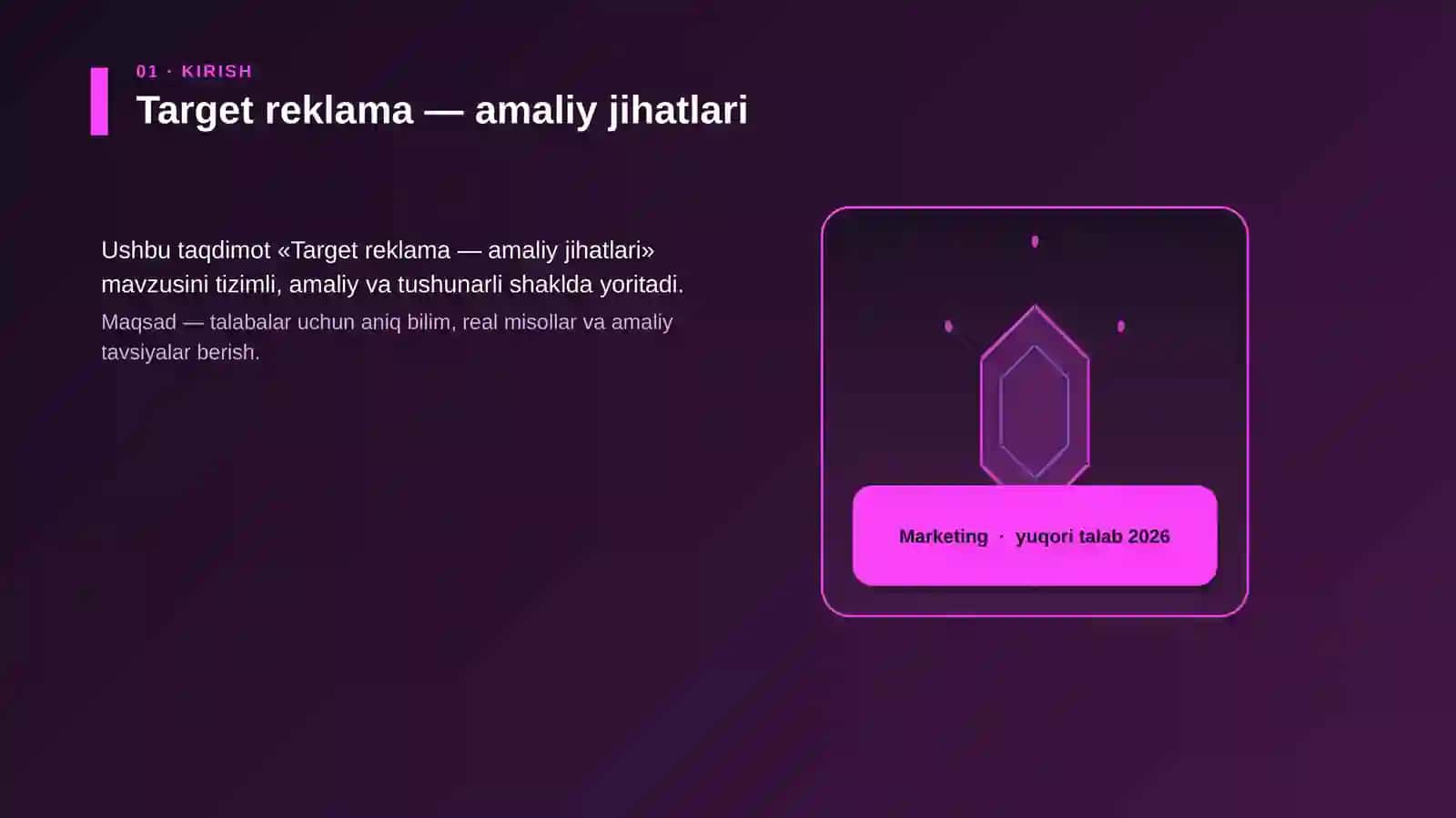 Target reklama — amaliy jihatlari 3
