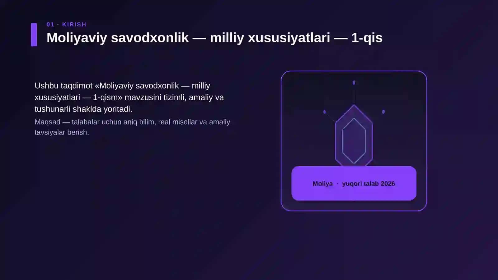 Moliyaviy savodxonlik — milliy xususiyatlari — 1-qism 3
