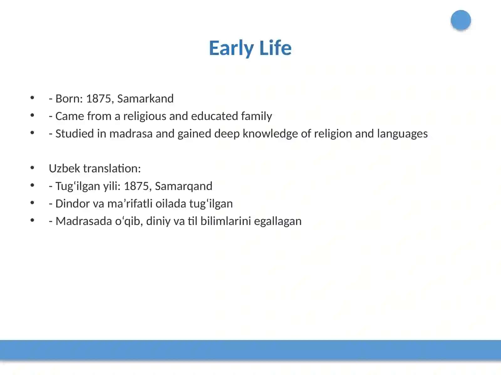 Behbudi's Life and Work 3