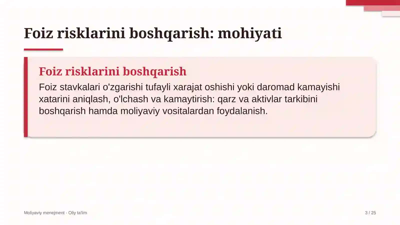 xalqaro turizmda foiz risklarini boshqarish 8265 3