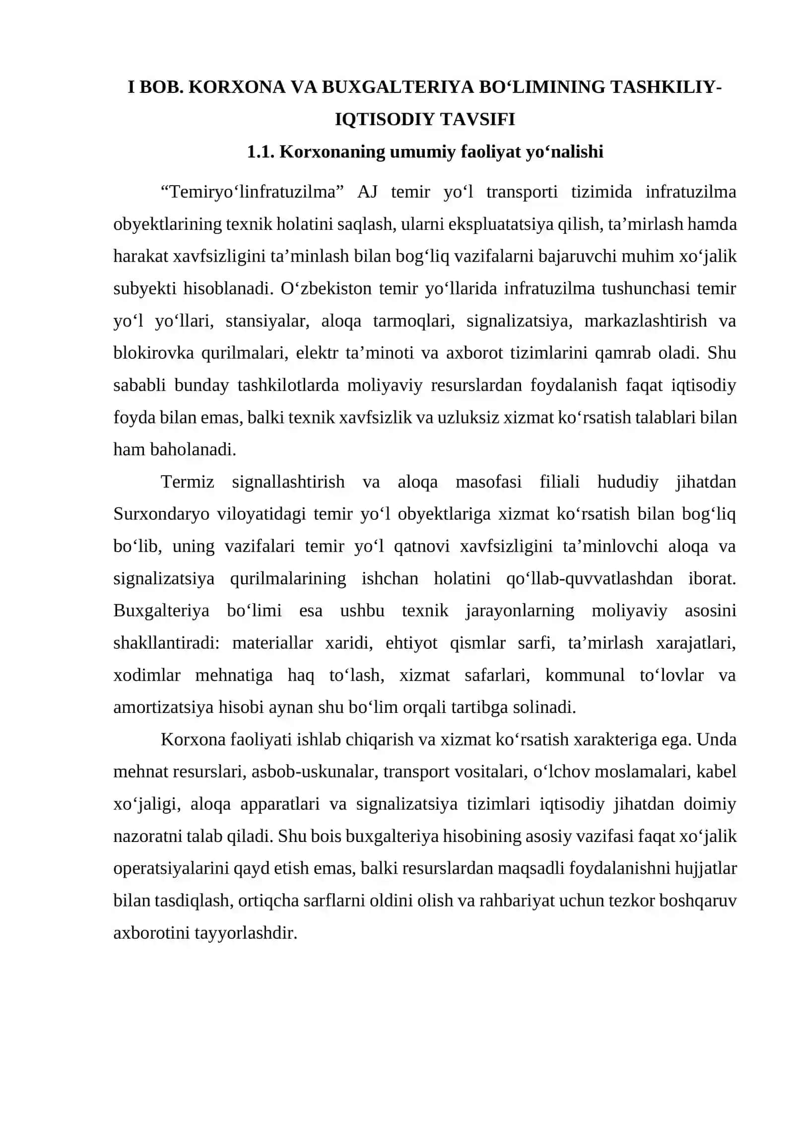 temir yo'l amaliyot hisoboti 3