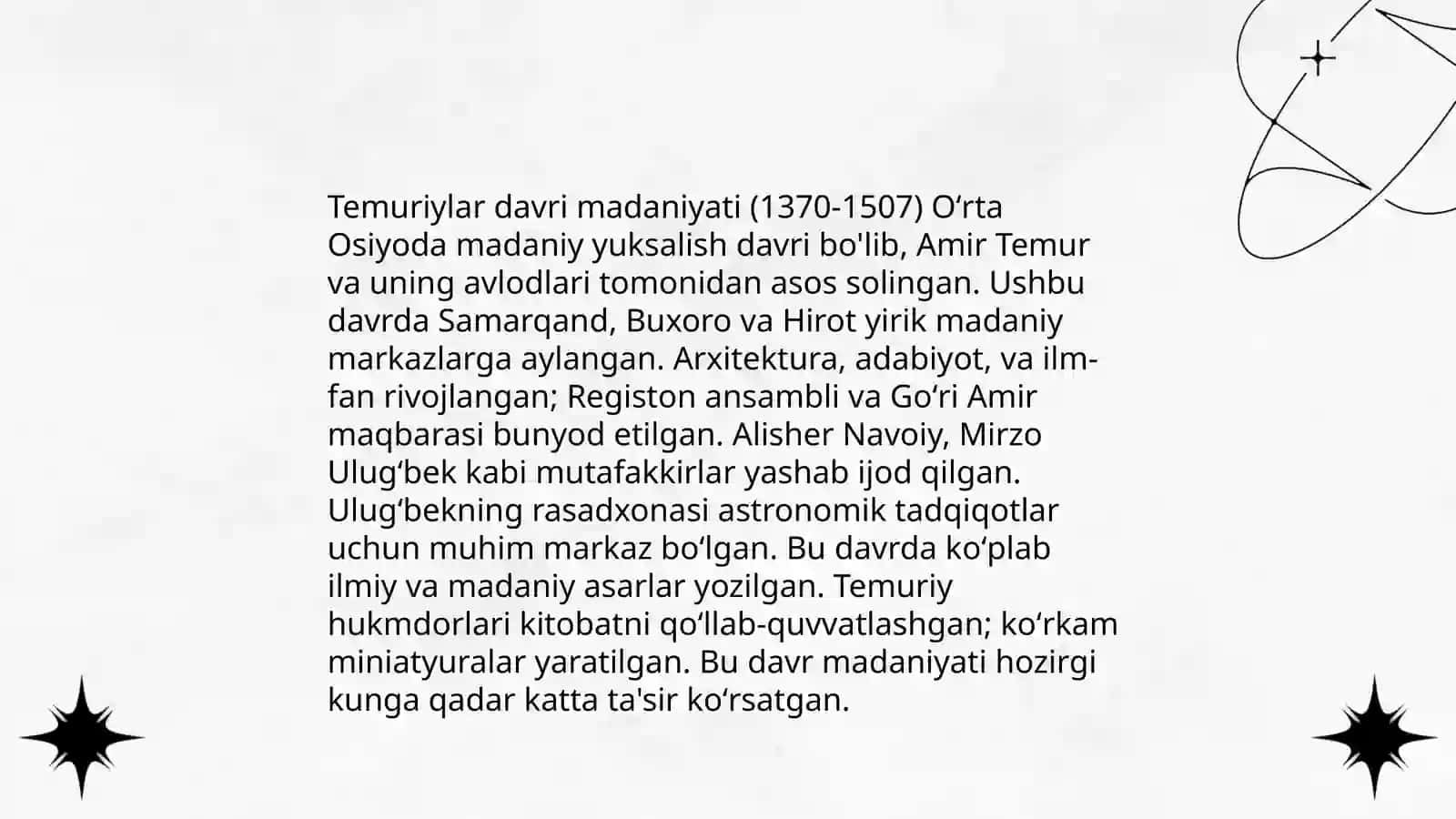 Temuriylar davri madaniyati 3