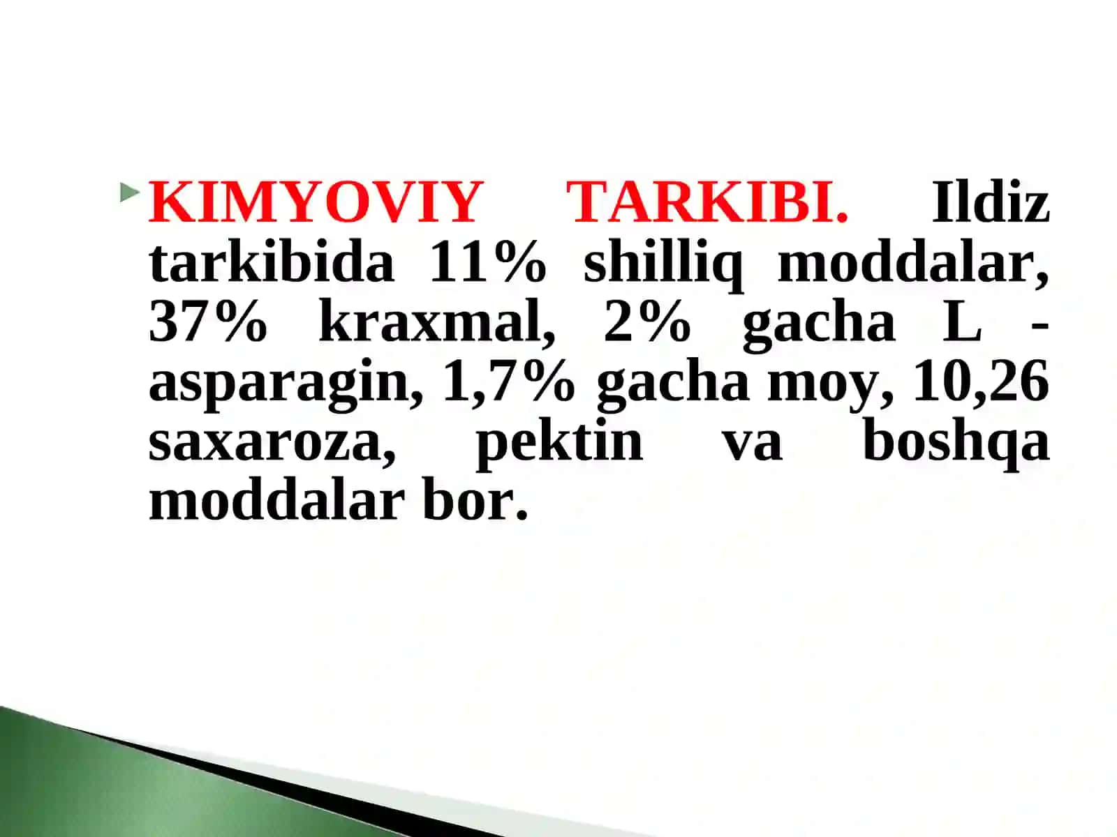 O'simlik haqida ma'lumot 3