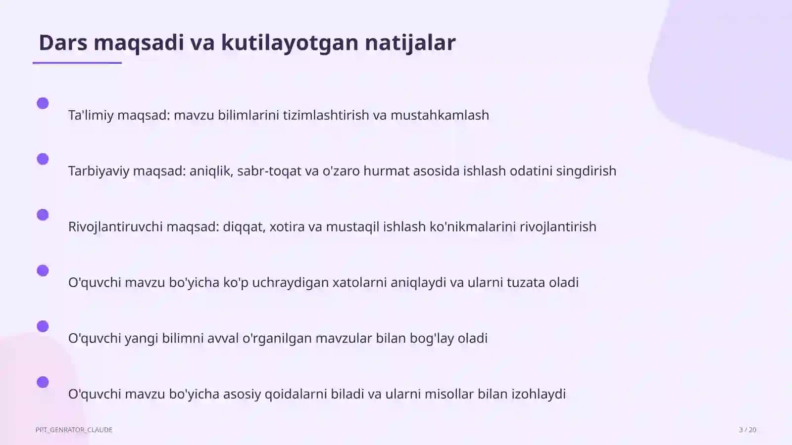 Interfaol metodlar: Venn diagrammasi va Insert 3