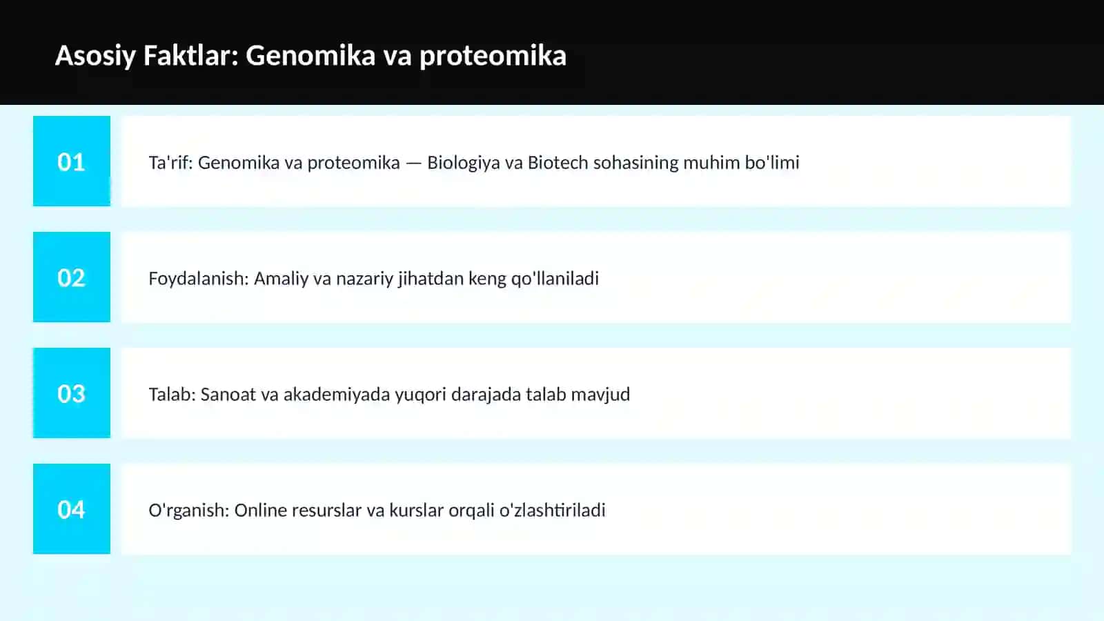 Genomika va proteomika 3
