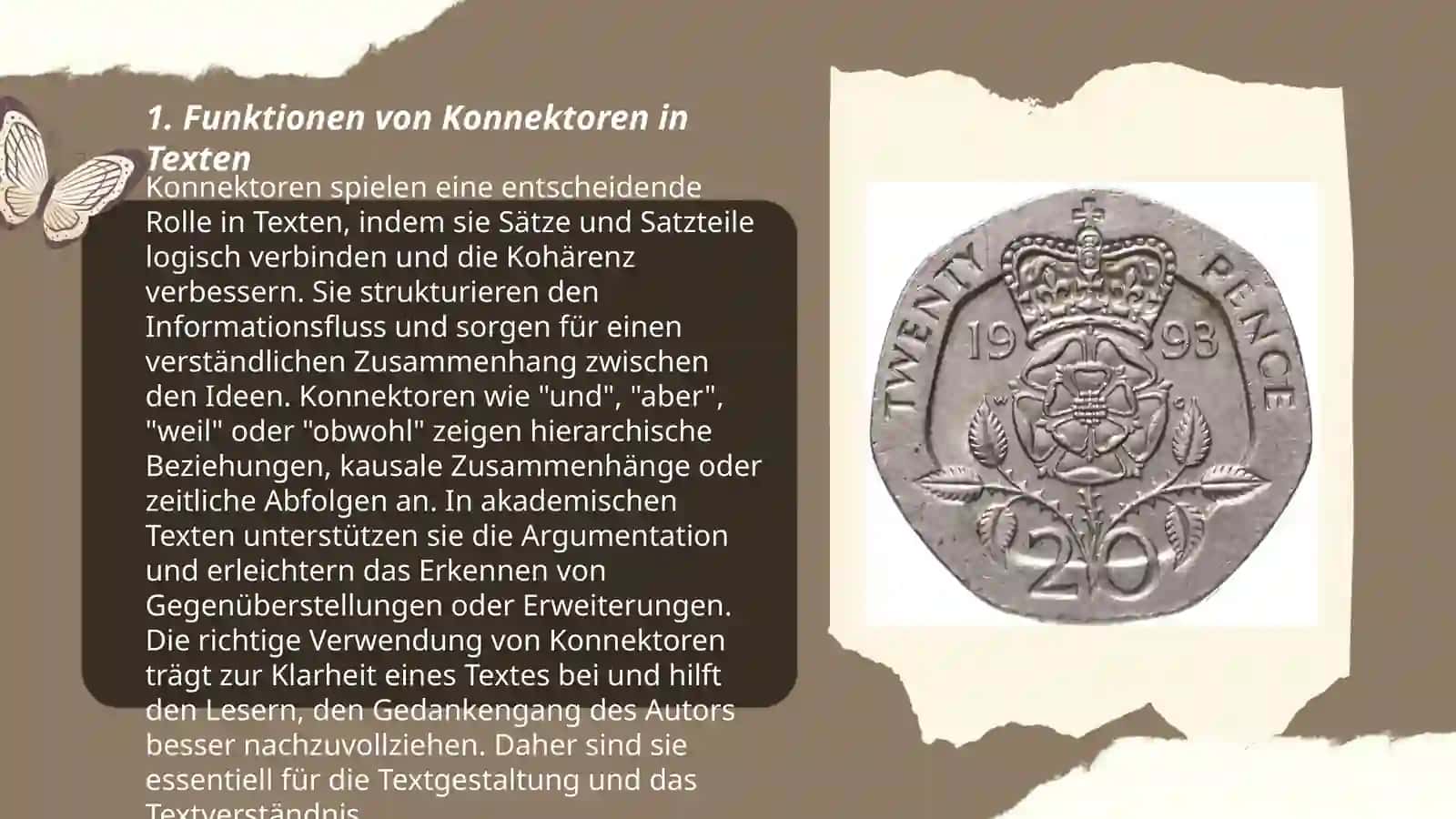 Die Rolle von Konnektören in der Text Zusammenhang 3