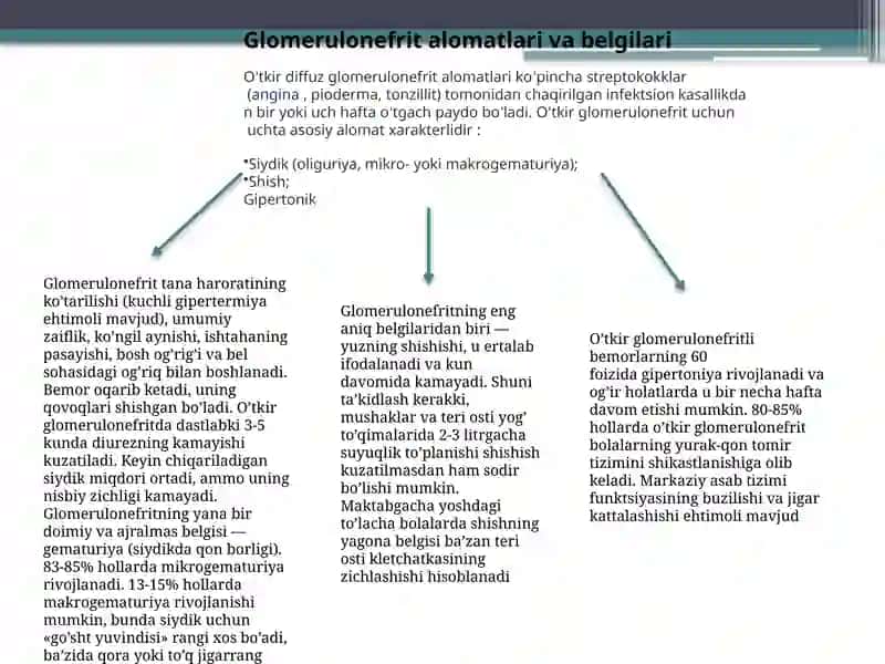 Glomerulonefrit ,
 Endokardit , 
Yarali Kolit. 3