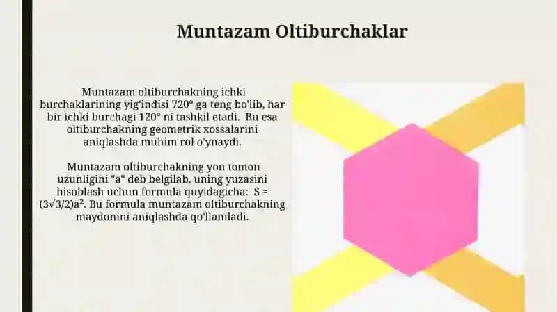 Muntazam Oltiburchaklar 3