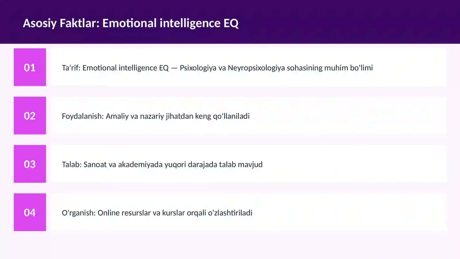 Emotional intelligence EQ 3