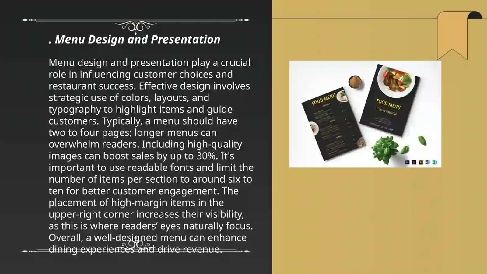 Menu Design and Presentation 3