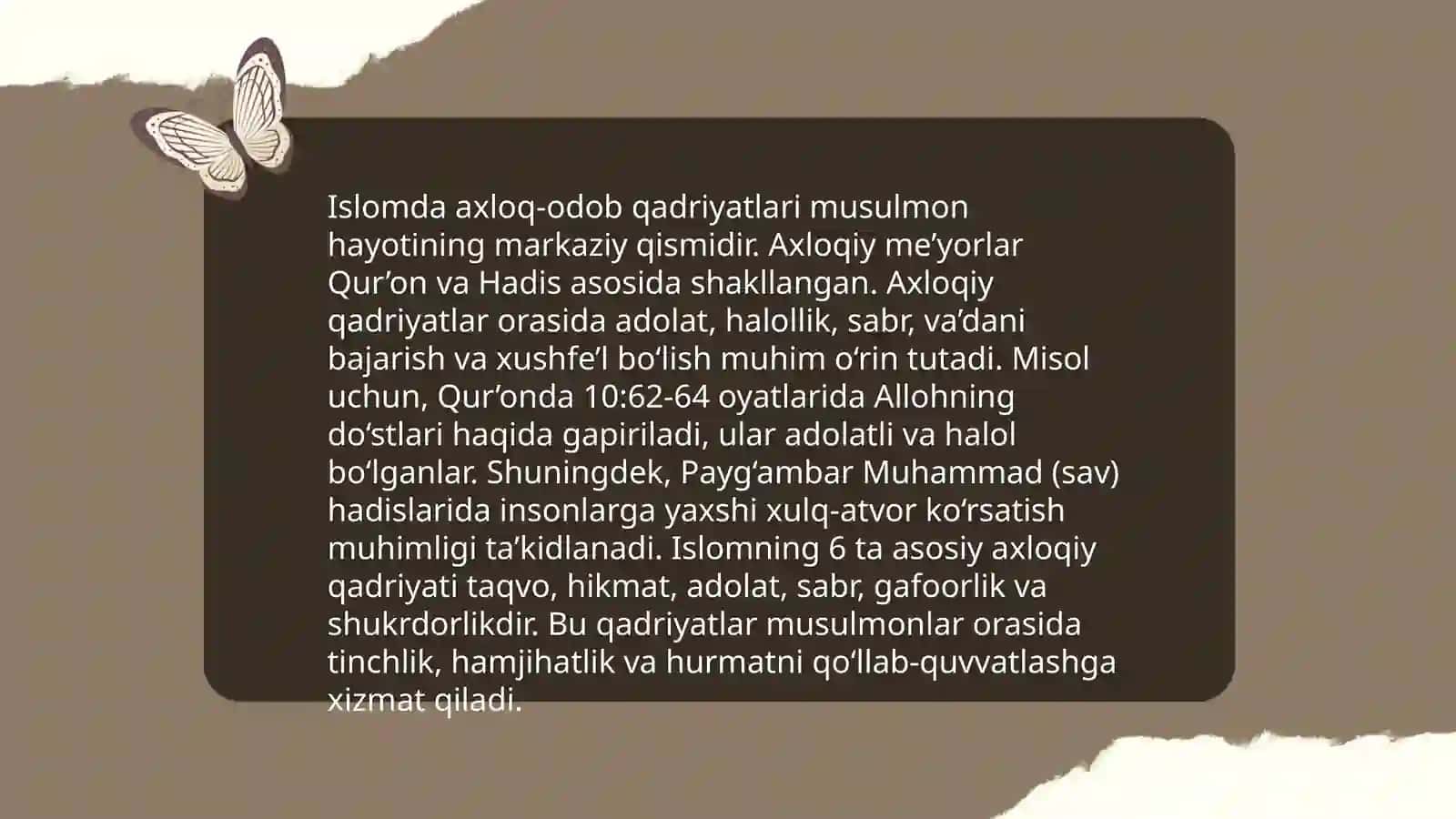 Islom qadriyatlari va ma'rifati 3