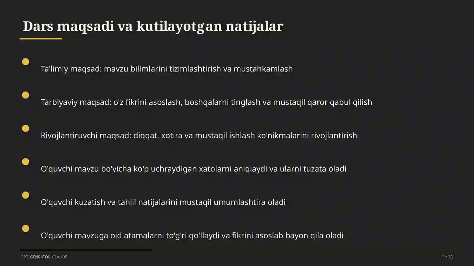 Hayot yo'lini tanlash: maqsad va reja (11-sinf) 3