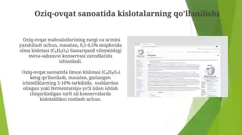 Kislotalar haqida malumot 3