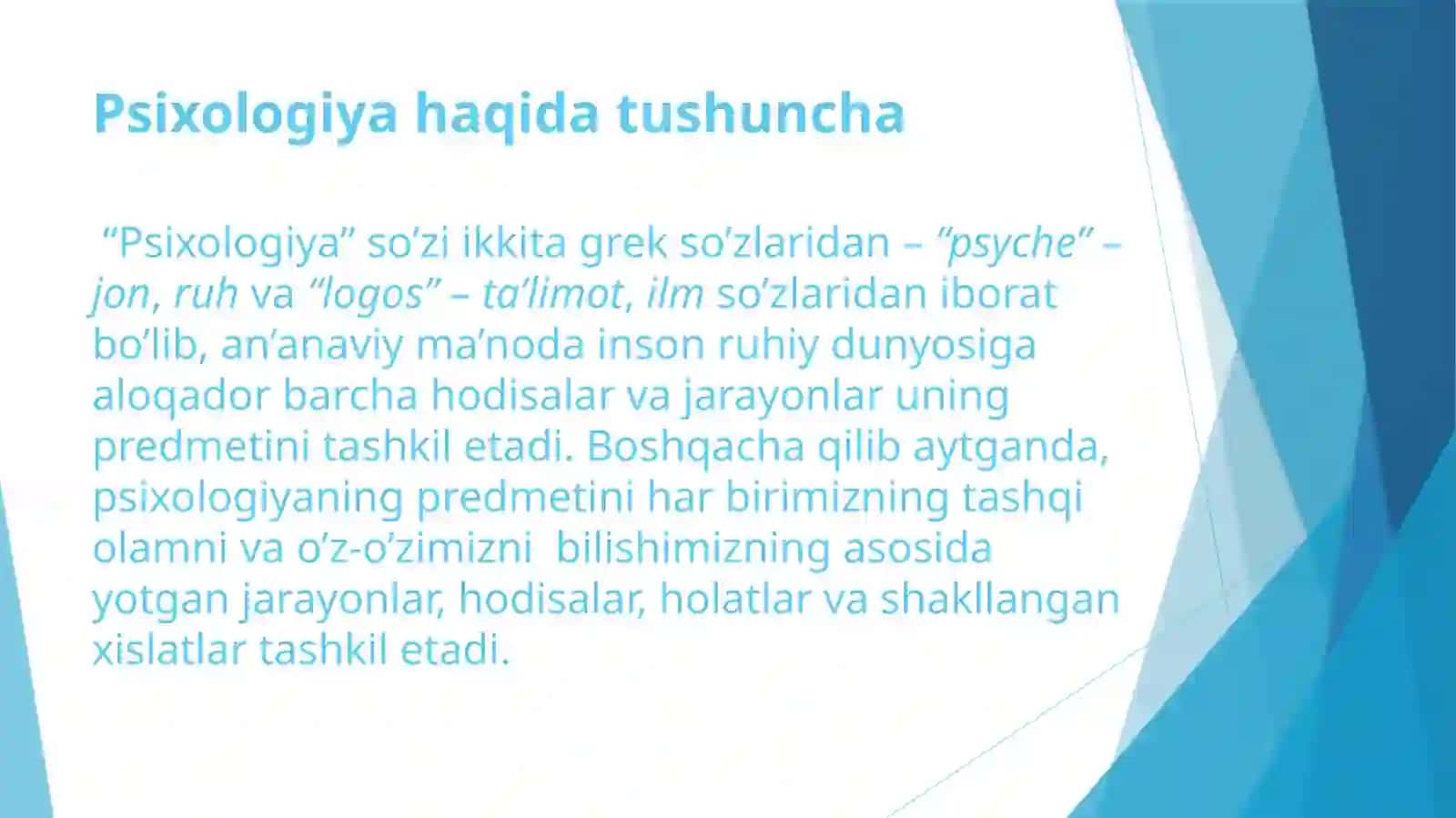Psixologiya va uning moddiy asoslari 3