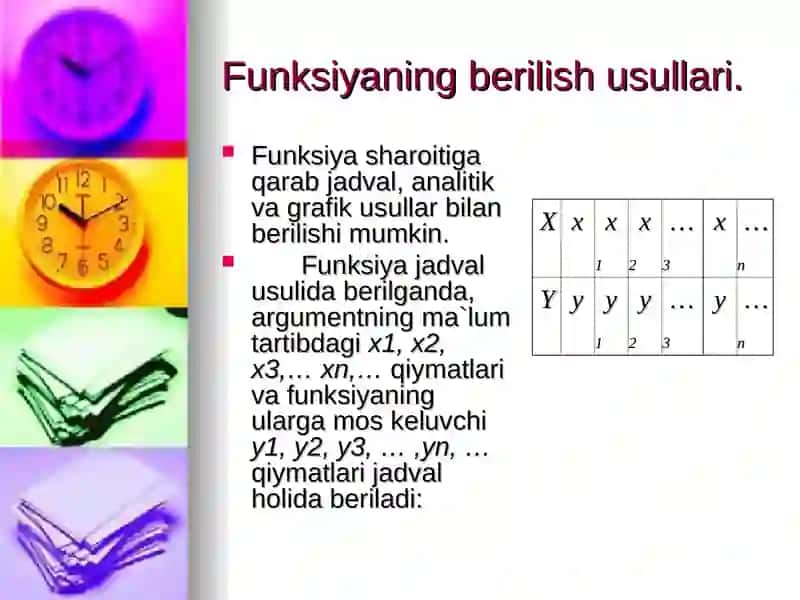 Funksiyaning xossalari va differensiali 3