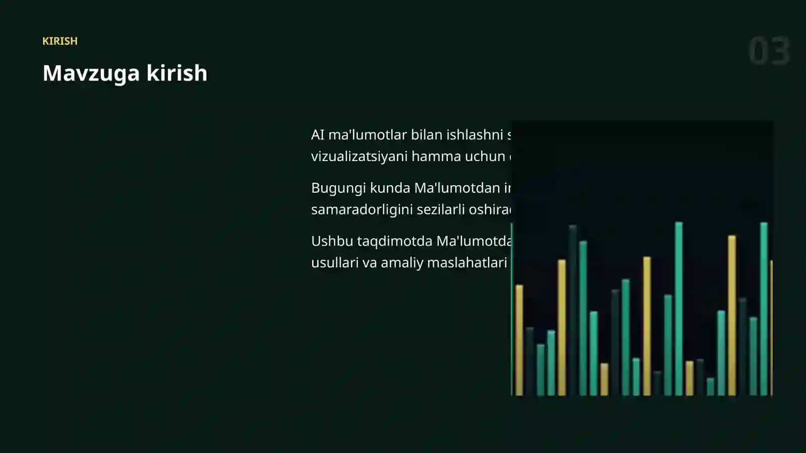 Ma'lumotdan insayt olish 3